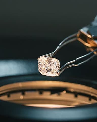 CVD diamond growth chamber with plasma glow